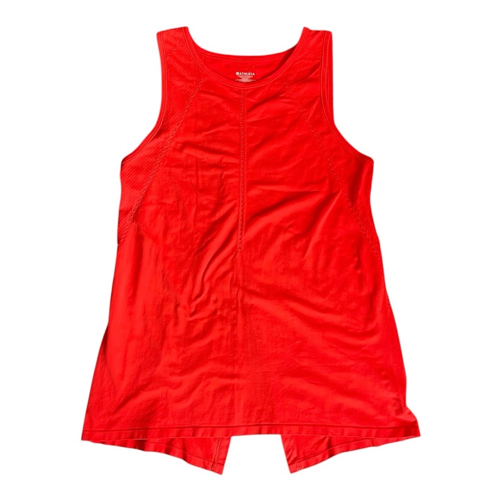 #067, Athleta Foothills Orange tank top, size S